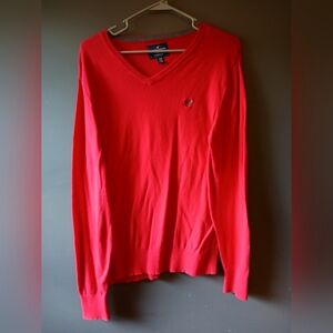 AMERICAN EAGLE MENS SIZE MEDIUM LONG SLEEVE RED TOP